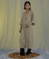 Drape Belted Deep V Cardigan